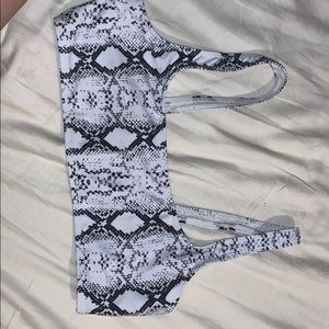 Snake skin bikini top